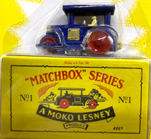 Load image into Gallery viewer, Matchbox Originals Authentic Recreations "Road Roller" No. 1 BLUE