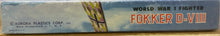 Load image into Gallery viewer, FOKKER D-VIII, 1/48 1959 ISSUE WORLD WAR I FIGHTER
