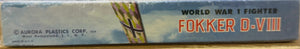 FOKKER D-VIII, 1/48 1959 ISSUE WORLD WAR I FIGHTER