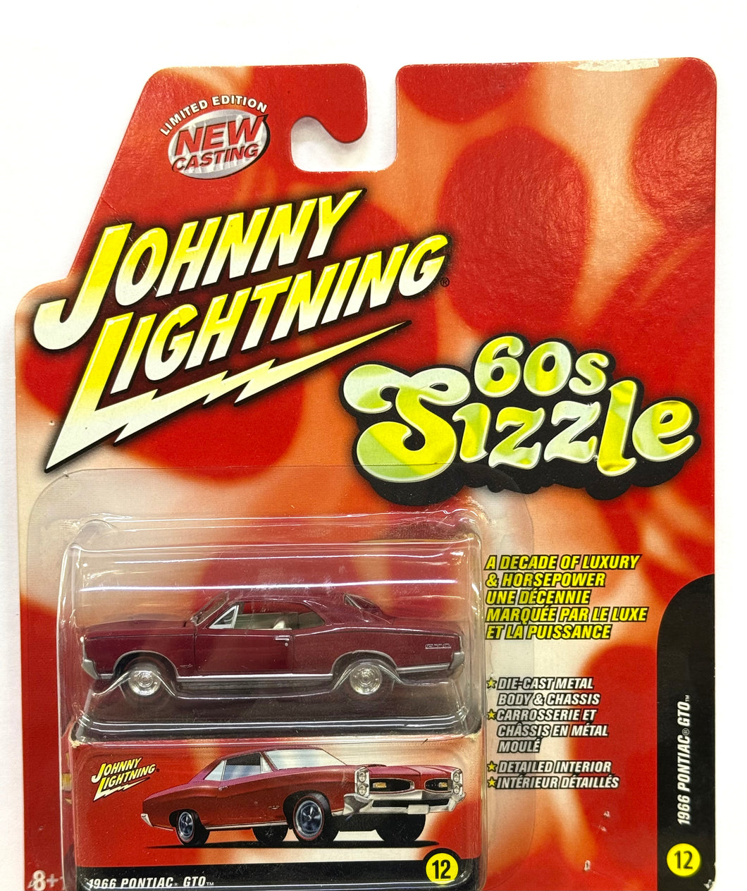 1966 Pontiac GTO - Johnny Lightning - 60's Sizzle 1/64