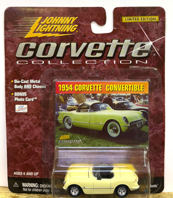 1954 Corvette Convertible (Cream) - Johnny Lightning - Corvette Collection