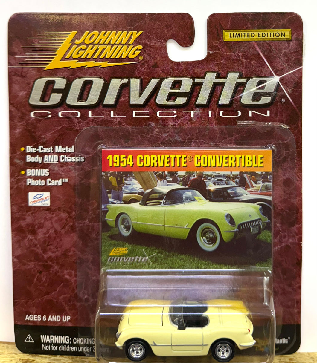 1954 Corvette Convertible (Cream) - Johnny Lightning - Corvette Collection