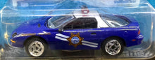 Load image into Gallery viewer, 1997 Chevy Camaro, Nevada Highway Patrol 1/64 Johnny Lightning American Blue Series