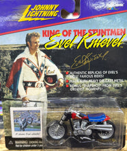 Load image into Gallery viewer, EVEL KNIEVEL Harley-Davidson XR-750 1/64 scale Snapshot "A Classic Evel Wheelie"