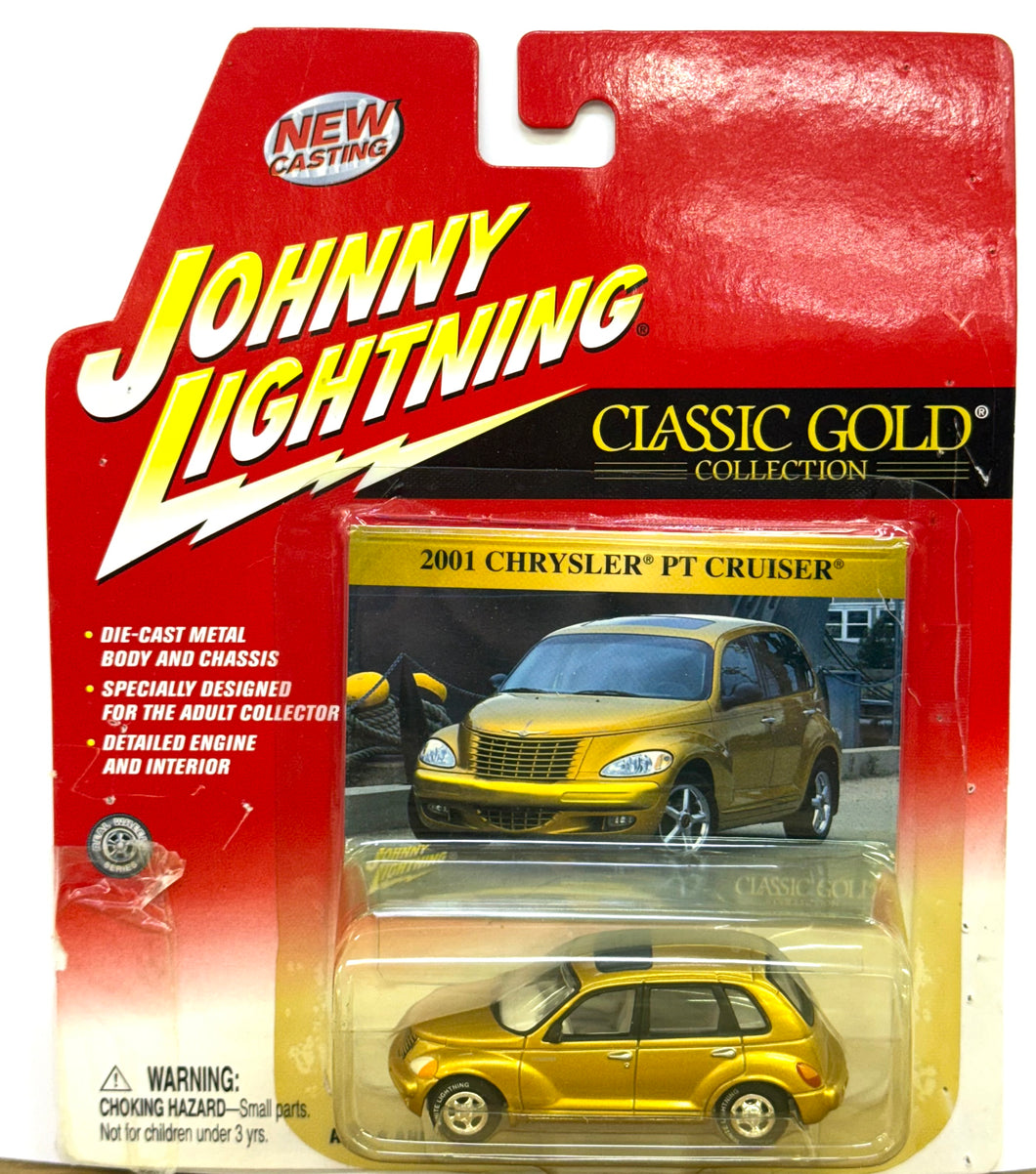 2001 Chrysler PT Cruiser Johnny Lightning Classic Gold 404-16