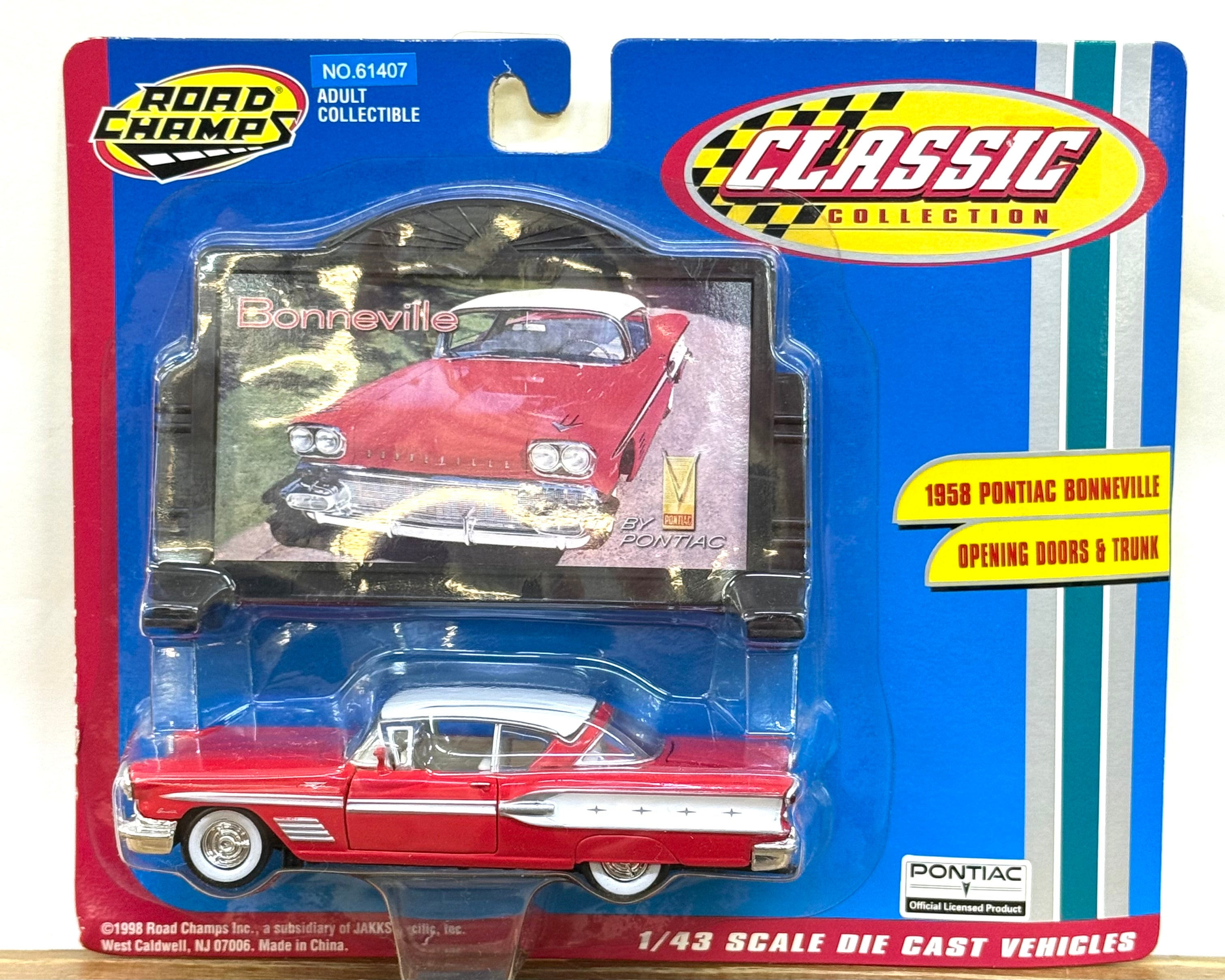 1958 Pontiac Bonneville, 1/43 Opening Doors & Trunk – J-BarHobbies