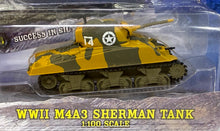 Load image into Gallery viewer, WWII M4A3 SHERMAN TANK 1/100 Johnny Lightning "Military Muscle"