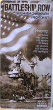 Load image into Gallery viewer, PEARL HARBOR BATTLESHIP ROW** 7-Car Set N Scale