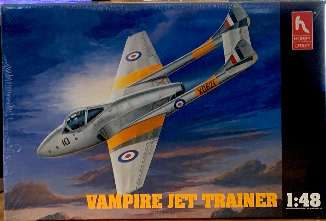 De Havilland Vampire T.11 Jet Trainer, 1/48 1993 ISSUE