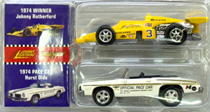 1974 Winner Johnny Rutherford 1974 Pace Car Hurst Olds Indianapolis 500 Champions (Limited)