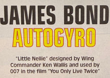 Load image into Gallery viewer, James Bond's Autogyro 007 1/24 1996 Issue From the Movie "You Only Live Twice"