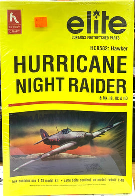 Hawker Hurricane Mk.IIB, IIC & IID Night Raider 1/48  1990 ISSUE