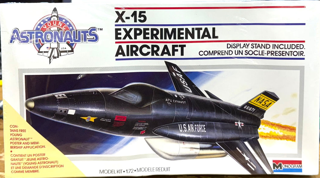 【希少】NASA X-15 Experimental Aircraft 1/72 X-15 Experimental Aircraft, 1/72 1987 ISSUE – J-BarHobbies