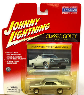 1969 Plymouth Road Runner Johnny Lightning Classic Gold 404-16