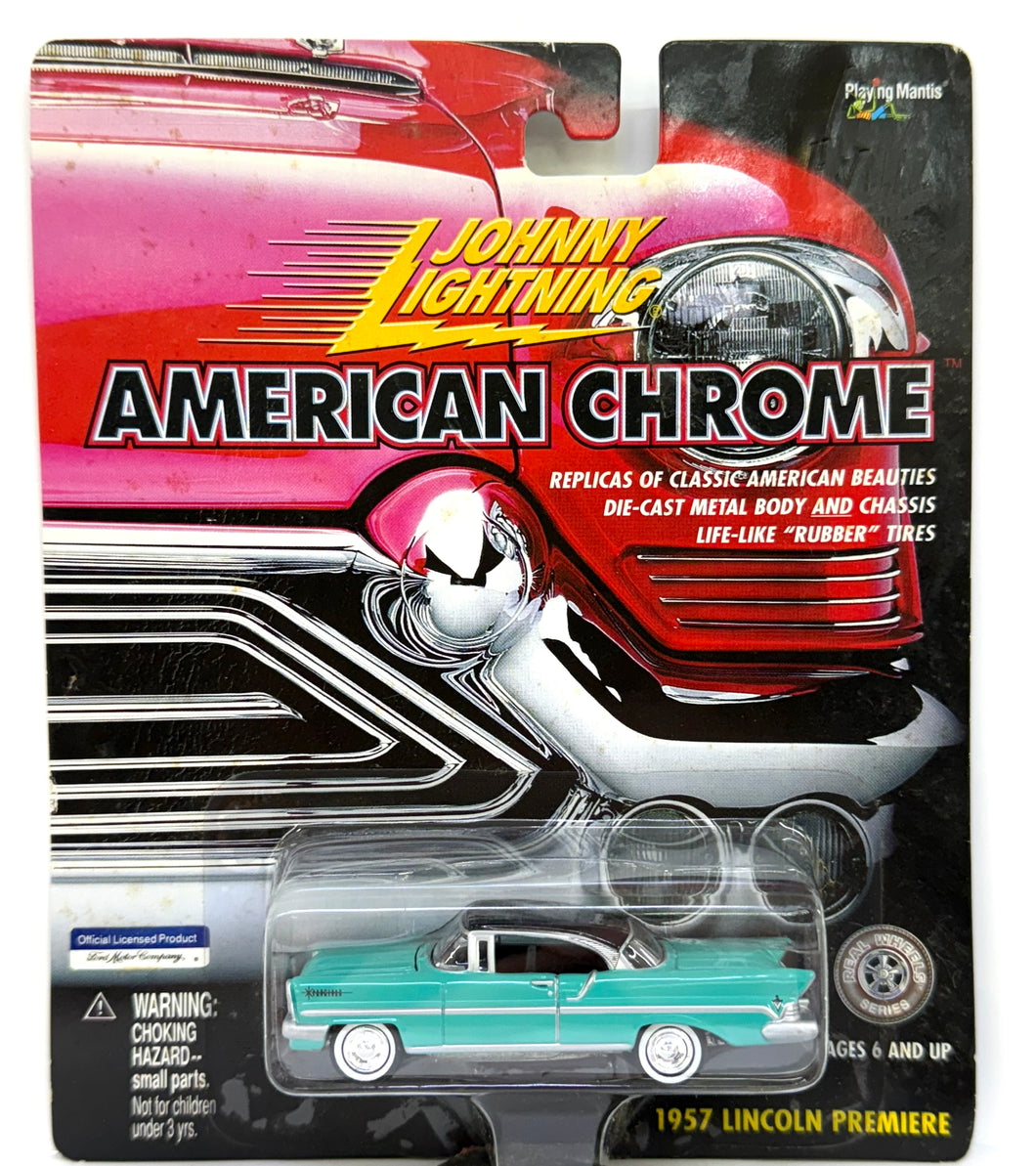 1957 Lincoln Premiere, 1/64 (Blue) Johnny Lightning 