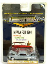 Load image into Gallery viewer, 1961 Impala SS409 1/64 (silver) American Muscle by Ertl Collectibles