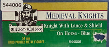 Load image into Gallery viewer, Knight With Lance &amp; Shield - On Horse - Blue