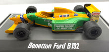Load image into Gallery viewer, 1992 Benetton Ford B192 Formula 1 RC Racing Car by Kyosho 1/43