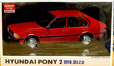 Hyundai Pony 2 motorized, 1/24