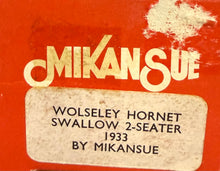 Load image into Gallery viewer, 1933 Wolseley Hornet Swallow 2-Seater. 1/43 White Metal Kit, Made in England