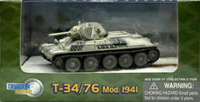 Load image into Gallery viewer, T-34/76 Mod.1941, 1st Guards Tank Brigade, Moscow 1942 1/72 By Dragon