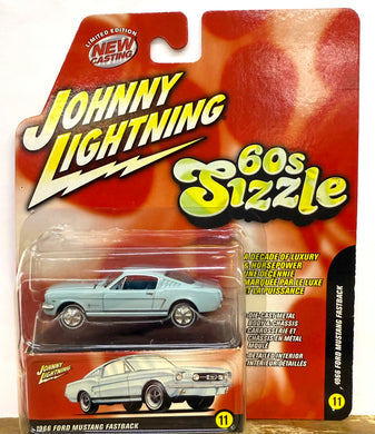 1966 Ford Mustang Fastback - Johnny Lightning - 60's Sizzle 1/64