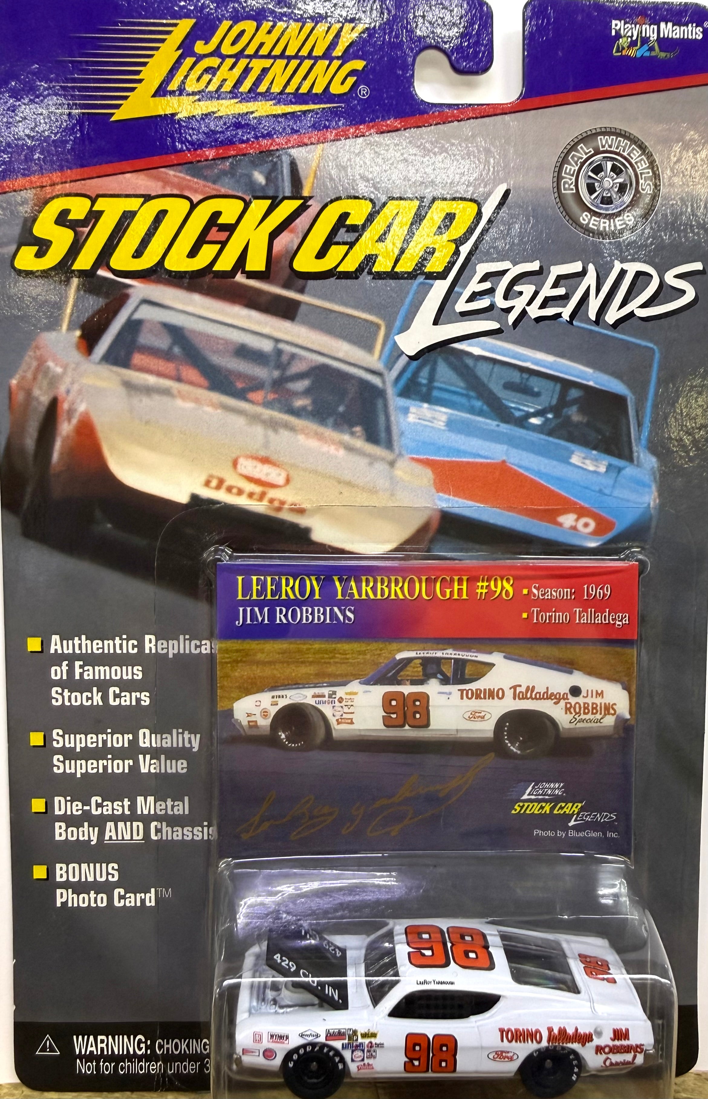 Leeroy Yarbough #98, 1969 Torino Talladega, Johnny Lightning Stock