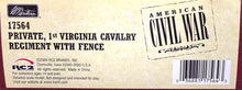 Load image into Gallery viewer, Confederate Private, 1st Virginia Cavalry Regiment with Fence