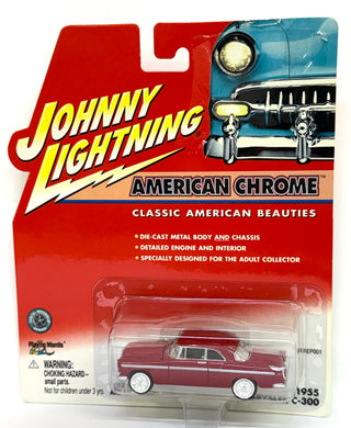 1955 Chrysler C-300, (red) 1/64 Johnny Lightning 