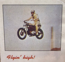 Load image into Gallery viewer, EVEL KNIEVEL Harley-Davidson XR-750 1/64 scale Snapshot "Flyin' high!"