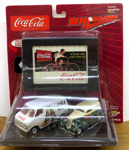 1976 Chevy Van & 1933 Ford Panel Delivery - Johnny Lightning Coca-Cola Billboards