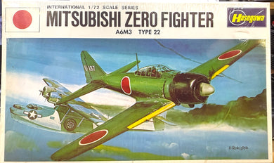 Mitsubishi Zero Fighter A6M3 Type 22 1/72 1973 ISSUE