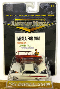 1961 Impala SS409 1/64 (white) American Muscle by Ertl Collectibles