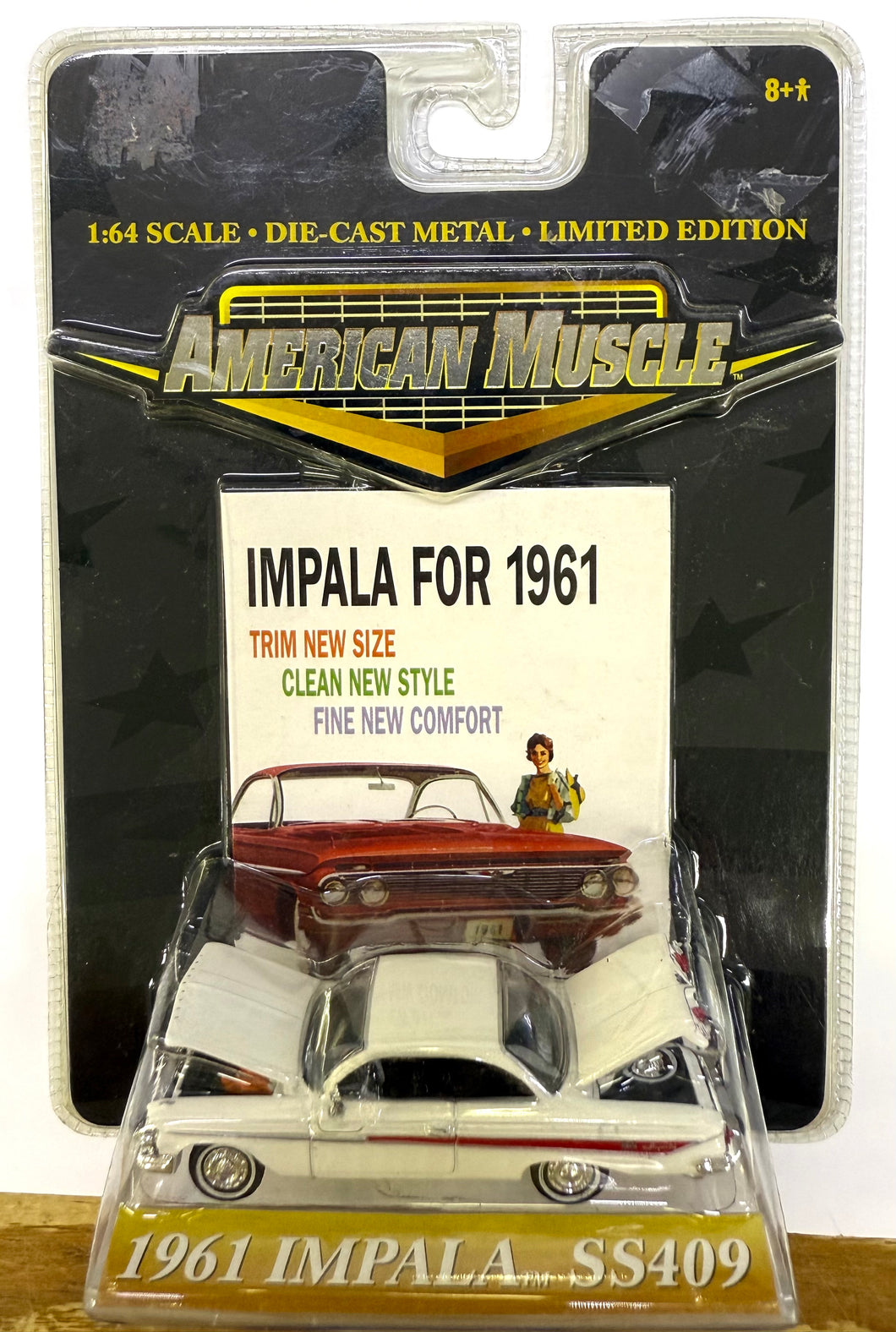 1961 Impala SS409 1/64 (white) American Muscle by Ertl Collectibles