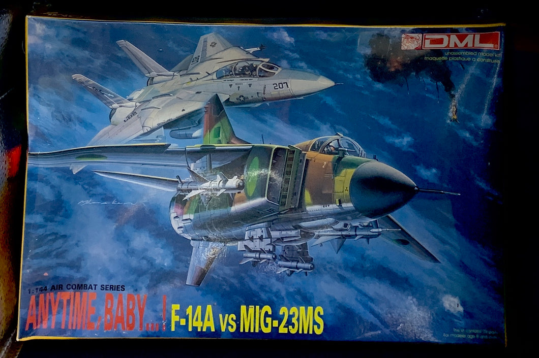 Anytime, Baby...! F-14A vs MiG-23MS Air Combat Series 1/144