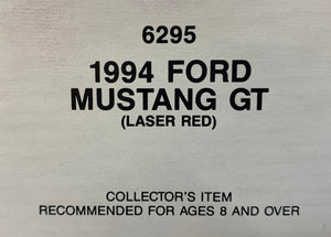 1994 Ford Mustang GT Laser Red - Dealer Promo 1/25