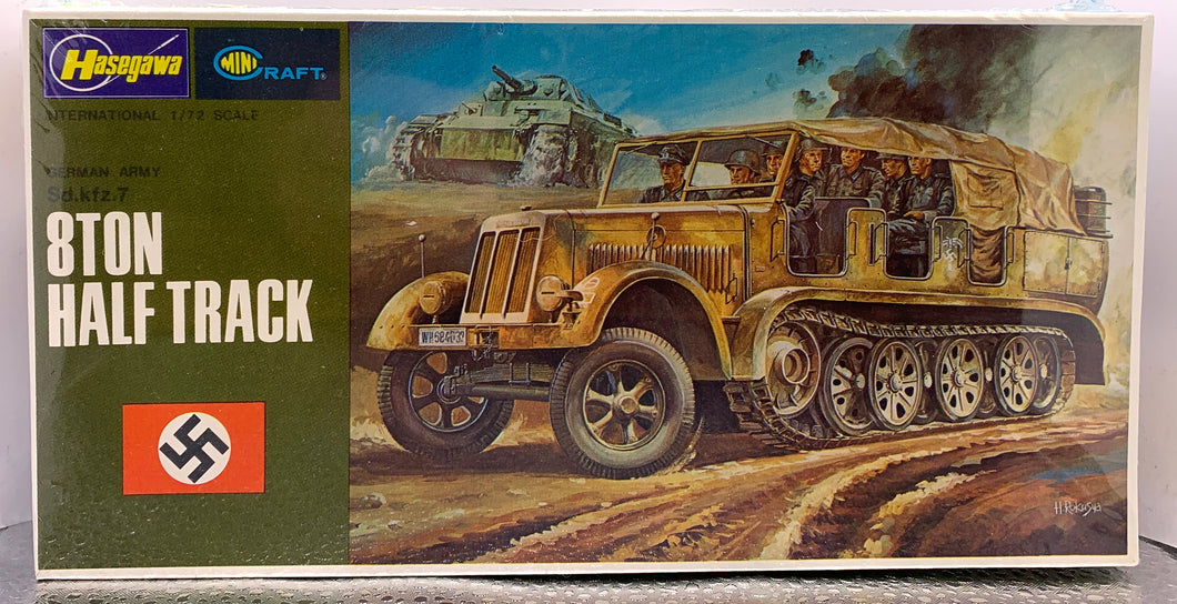 German Army Sd.Kfz.7 8ton Half Track 1/72 1974 ISSUE