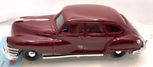 1947 CHRYSLER WINDSOR SIX SEDAN BURGUNDY 1/43