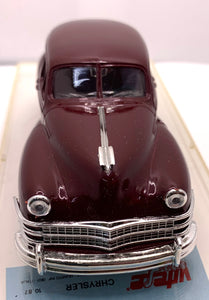 1947 CHRYSLER WINDSOR SIX SEDAN BURGUNDY 1/43