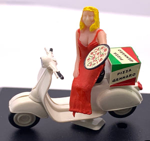 FIAT 500 LA PIZZA DI GENNARO & PIAGGIO VESPA 50 3M 1/43