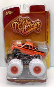 DUKES OF HAZZARD DODGE RAM MONSTER TRUCK JOHNNY WHITE LIGHTNING  1/64