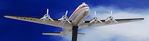 Douglas DC-4 1/200 Diecast Qantas, VH-EBL "Hong Kong Trader", 1949