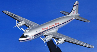 Douglas C-54 Skymaster 1/200 Diecast, Flying Tiger Line, N90433, 1955