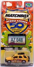 Load image into Gallery viewer, ARIZONA &quot;Arizona,&quot; &quot;Canyon Rescue&quot; and &quot;48&quot; Isuzu Rodeo 1/62 Matchbox Across America 50th Birthday Series