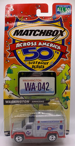 WASHINGTON "Ambulance" Matchbox Across America 50th Birthday Series