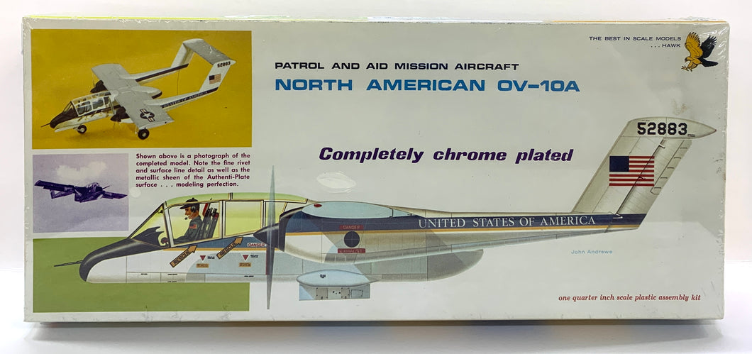 North American OV-10A Completely Chrome Plated 1/48 1967 ISSUE'
