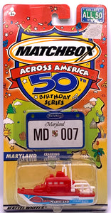 MARYLAND "Crabbing Boat 1/100" Matchbox Across America 50th Birthday Series