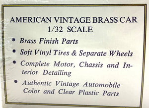 1914 Mercer Raceabout Vintage Brass Car 1/32  1967 ISSUE