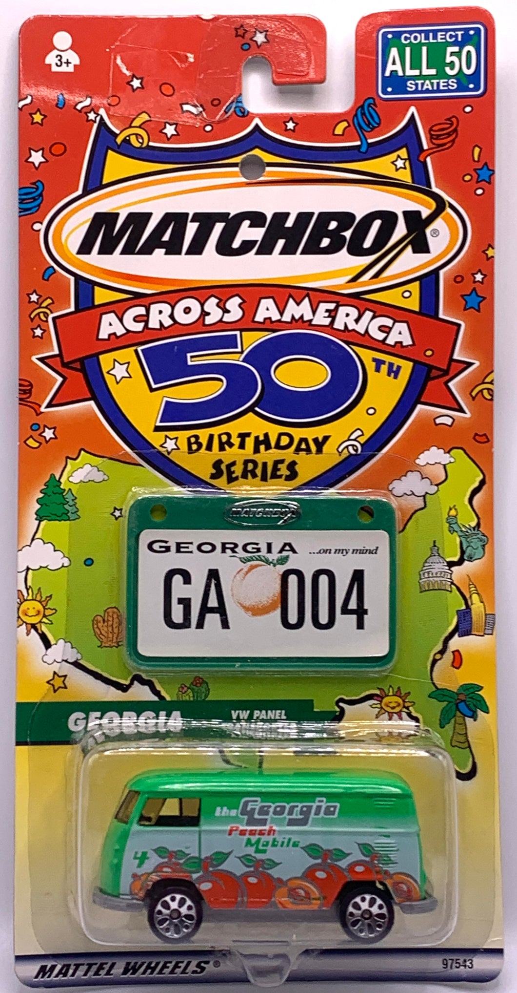 GEORGIA The Georgia Peach Mobile 1/58 Matchbox Across America 50th Birthday Series