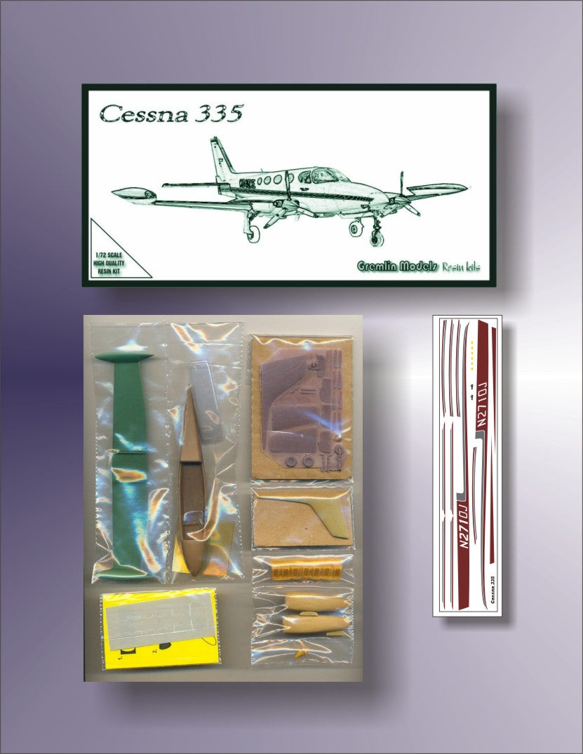 Cessna 335 1/72 Resin Kit by Gremlin